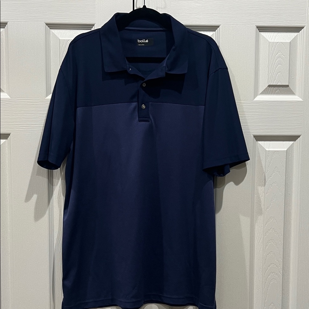 NWOT Bolle Men's Dark Blue Polo Shirt